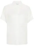 Eleventy semi-sheer cotton shirt - White