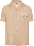 Eleventy short-sleeve linen shirt - Neutrals