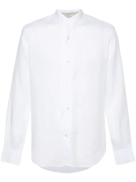 Eleventy slub-texture linen shirt