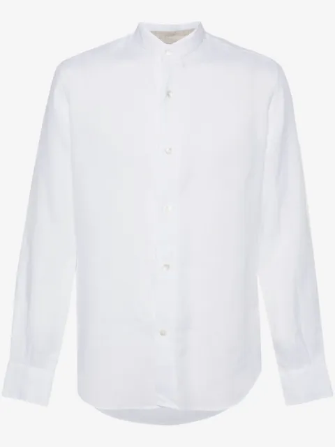 Eleventy slub-texture linen shirt