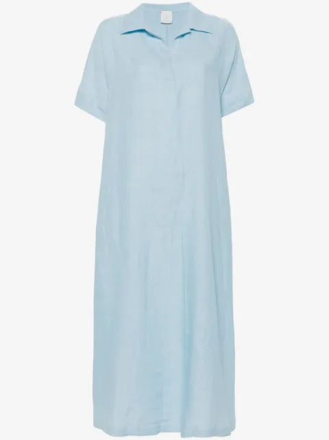 Eleventy linen shift maxi dress