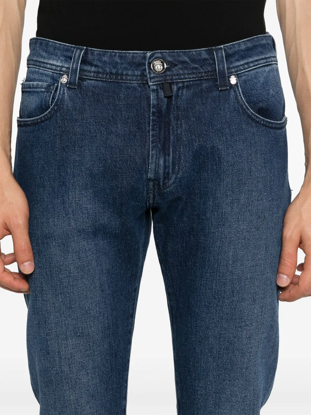 Billionaire Jeans met logopatch Blauw