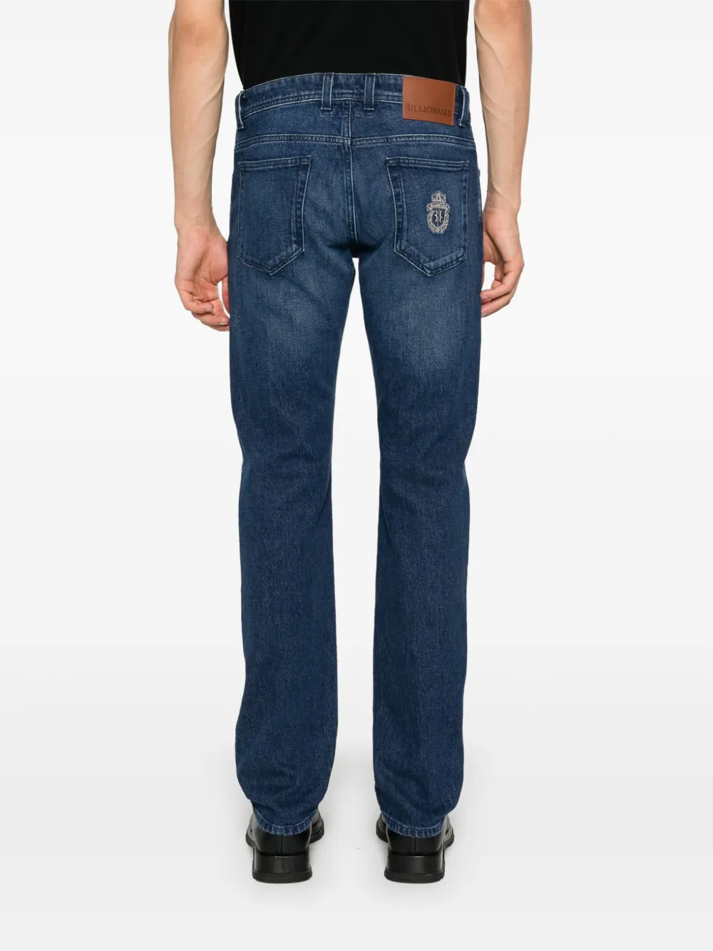 Billionaire Jeans met logopatch Blauw