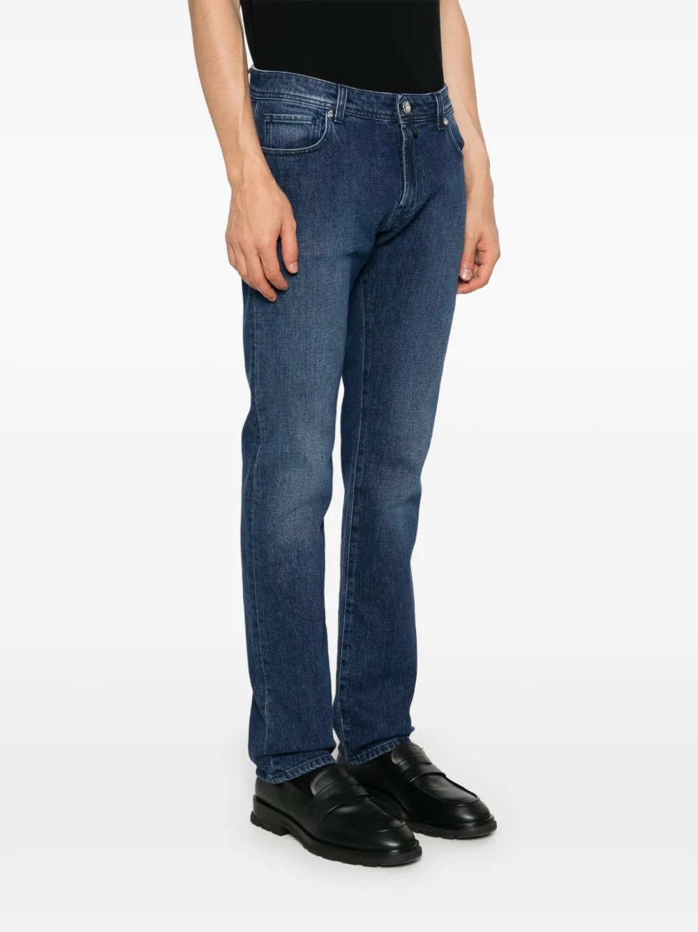 Billionaire Jeans met logopatch Blauw