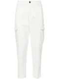 Eleventy pressed-crease cargo pants - White