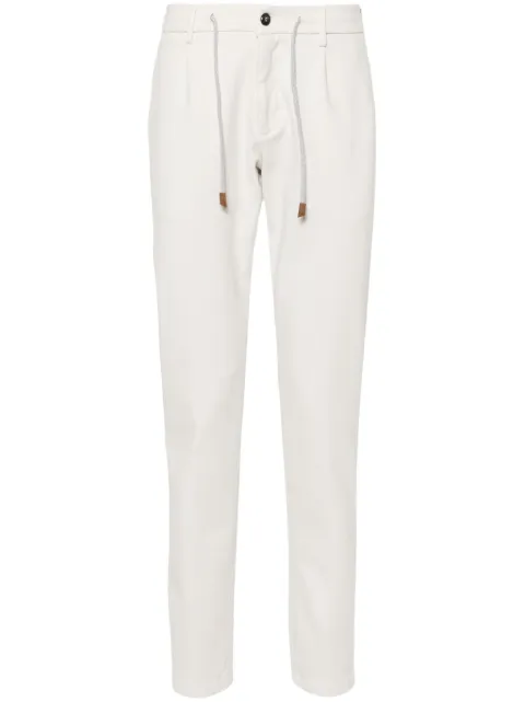 Eleventy drawstring-fastening trousers
