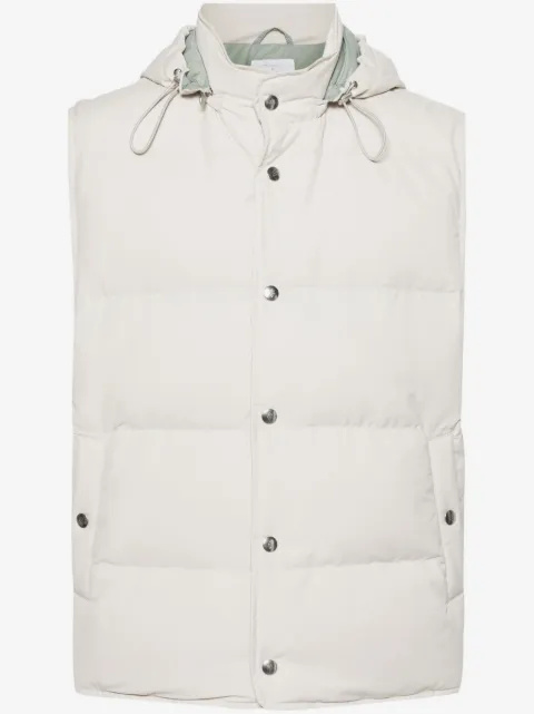 Eleventy hooded padded gilet