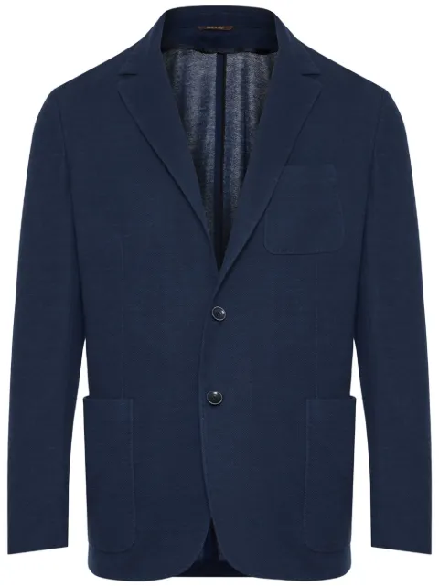 Canali notched-lapel single-breasted blazer