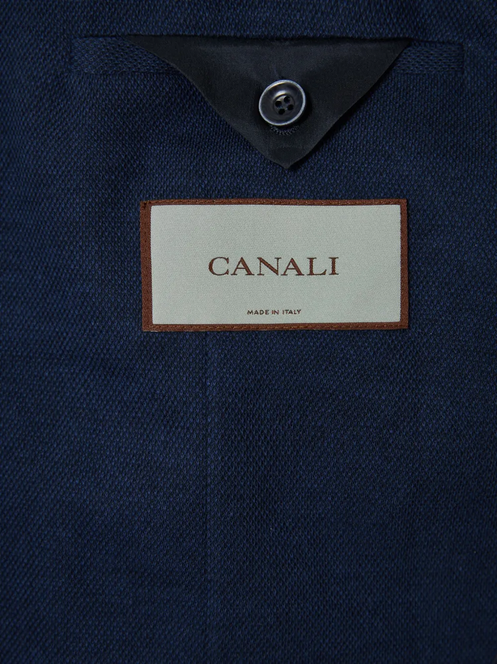 Canali Blazer met enkele rij knopen Blauw