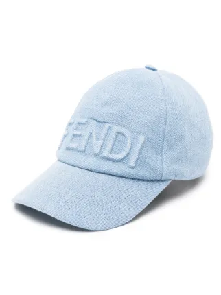 Fendi Blue Denim Cap 32168061_61998234_600.jpg main image 3