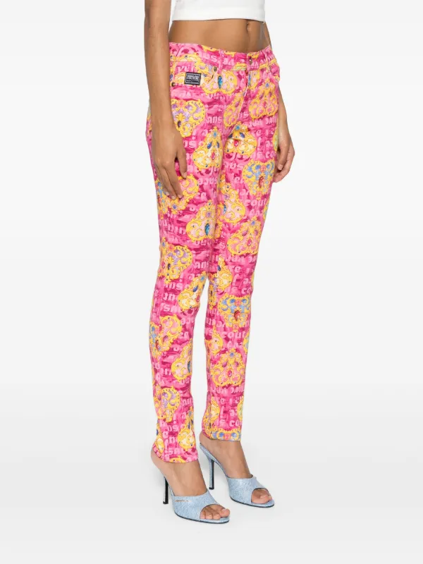 Versace Jeans Couture Heart Couture Skinny Jeans | Pink