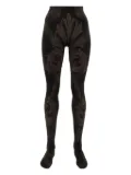 Wolford x ETRO metallic-threading jacquard tights - Black