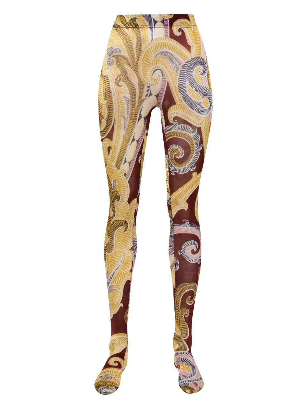 x ETRO baroque-print tights