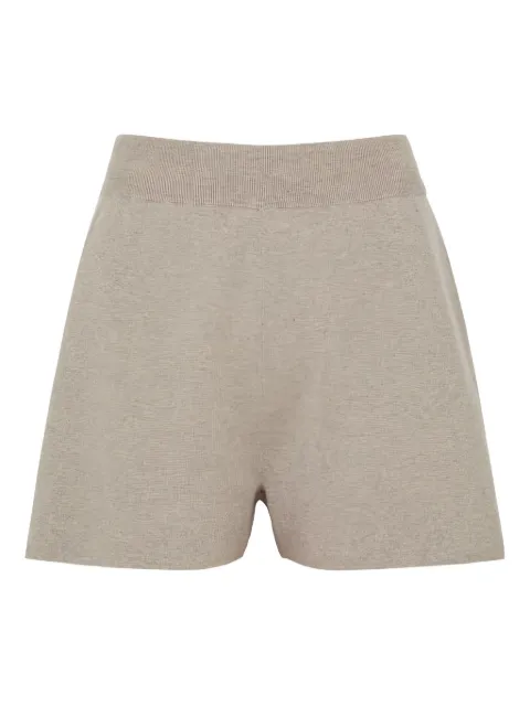 extreme cashmere knitted elastic-waist shorts