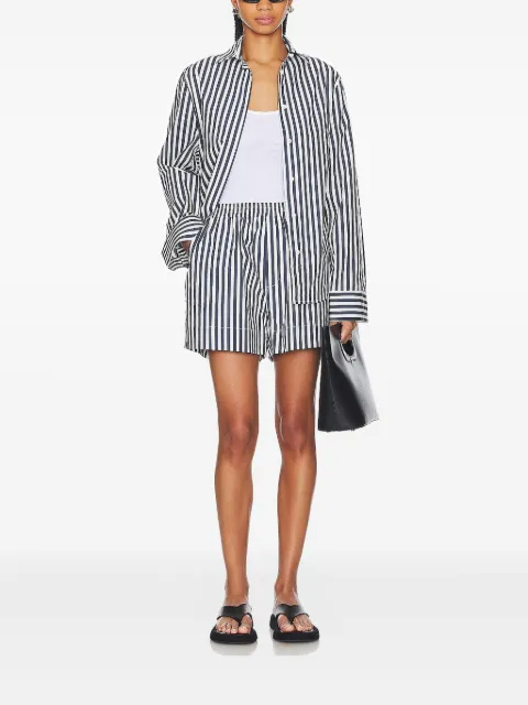 AEXAE stripe wide-sleeve shirt