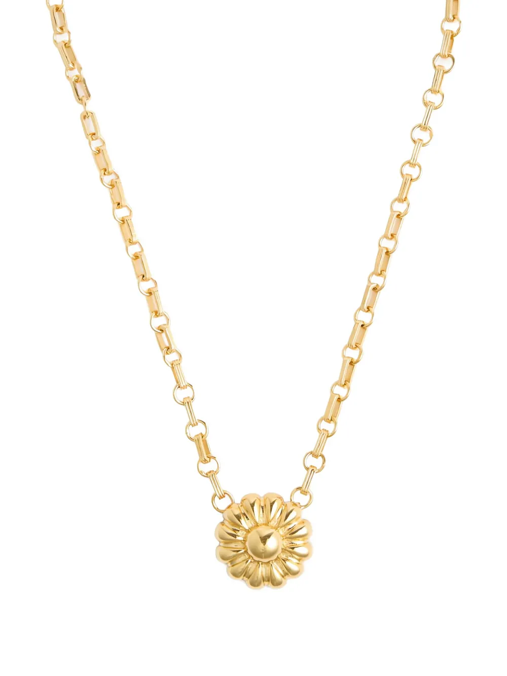 Daphine Margherita flower necklace - Geel