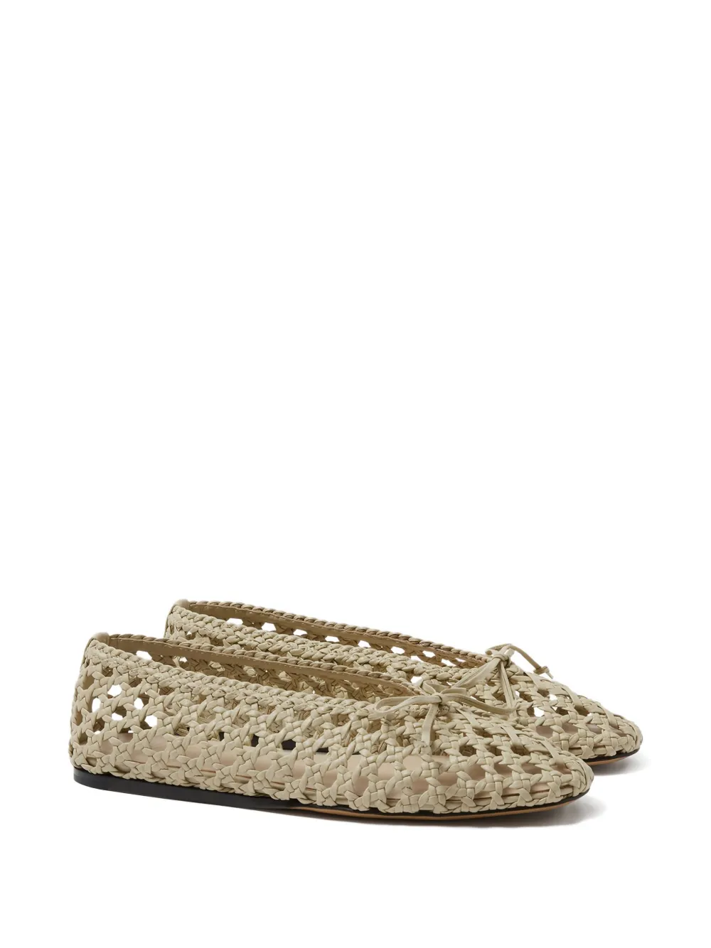 Le Monde Beryl Regency woven flat pumps Neutrals