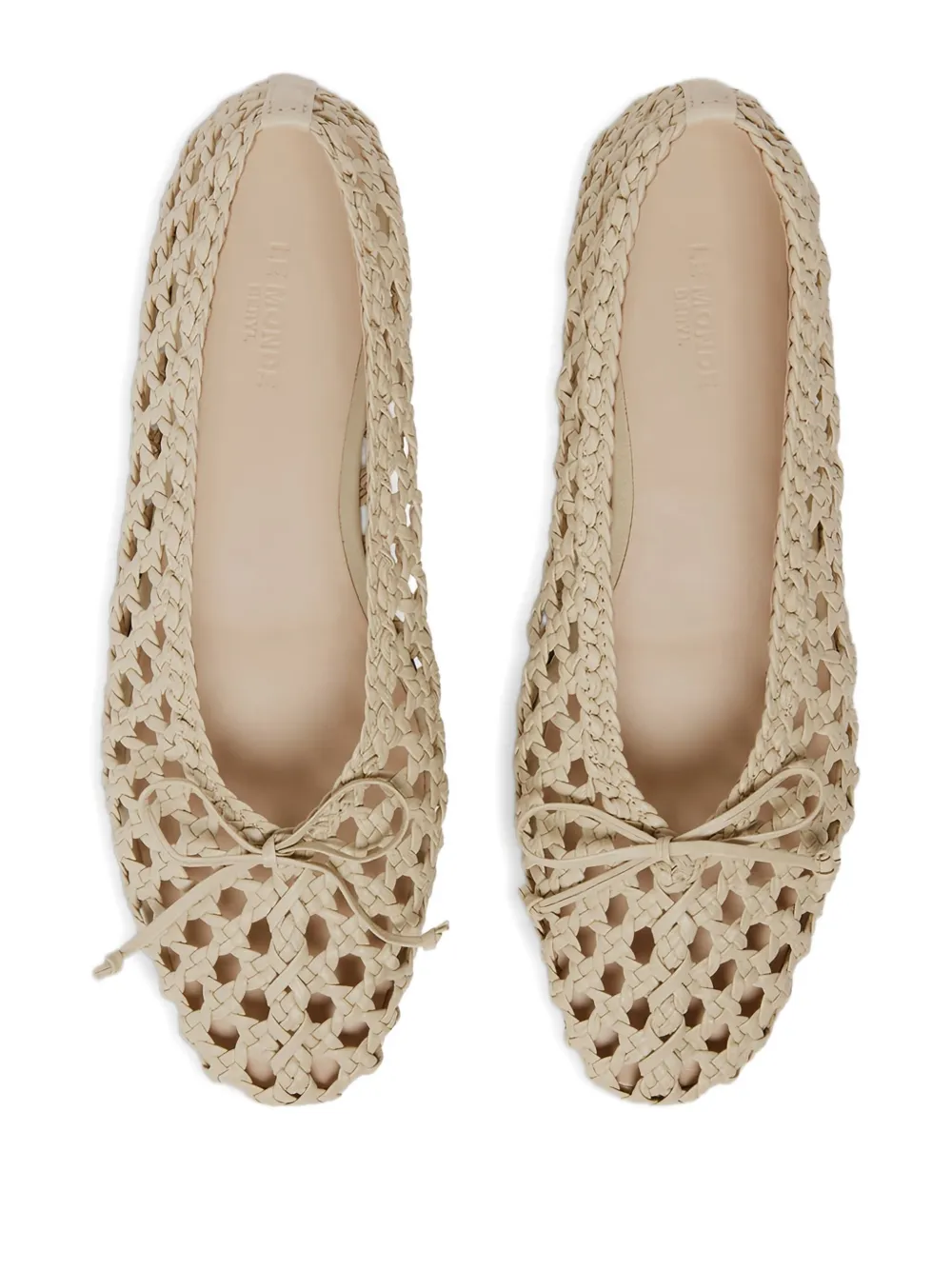 Le Monde Beryl Regency woven flat pumps Neutrals