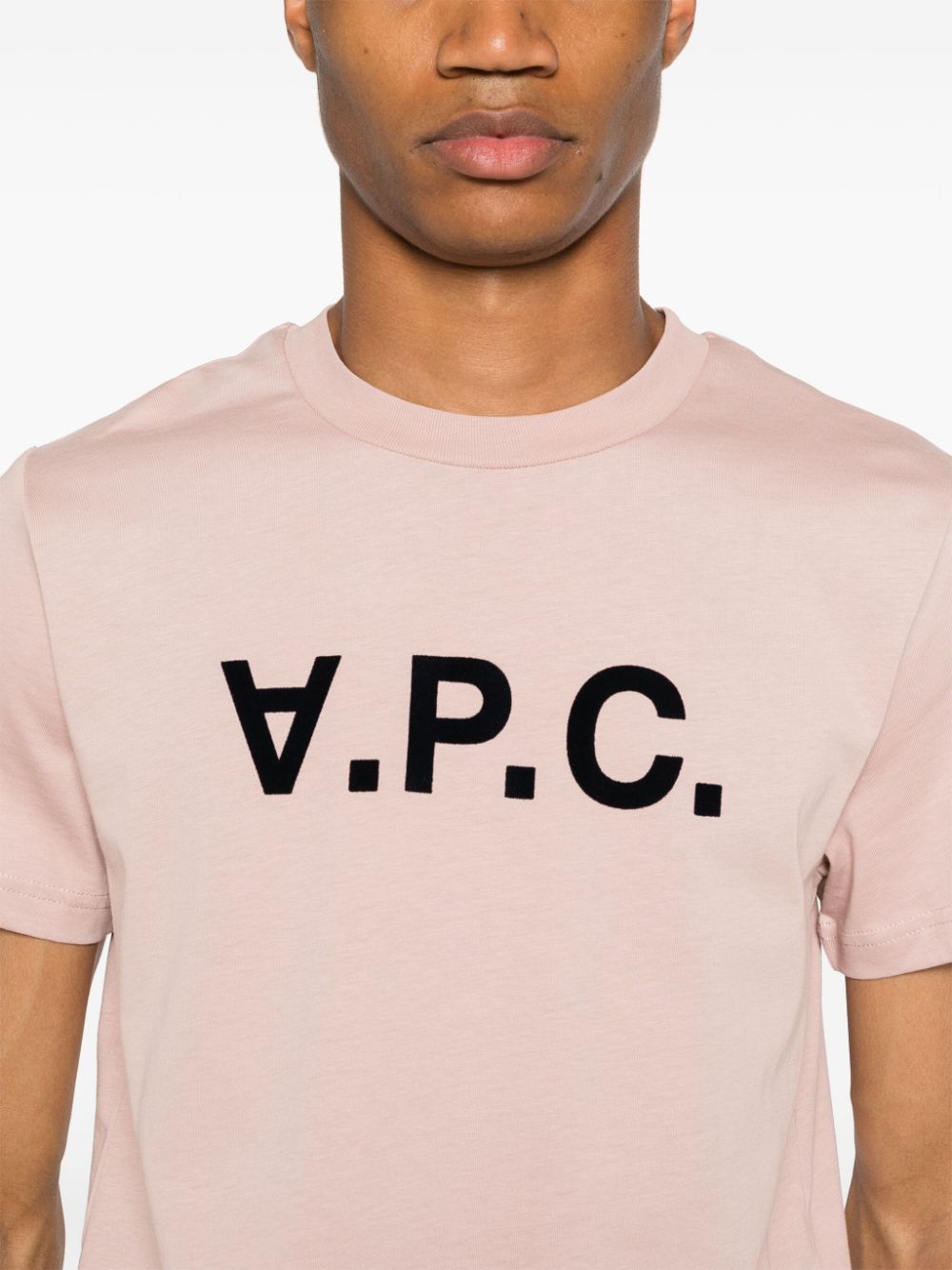 A.P.C. flocked-logo cotton T-shirt Women