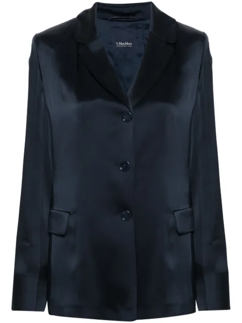 Blazer en satin à simple boutonnage - 'S Max Mara - Modalova