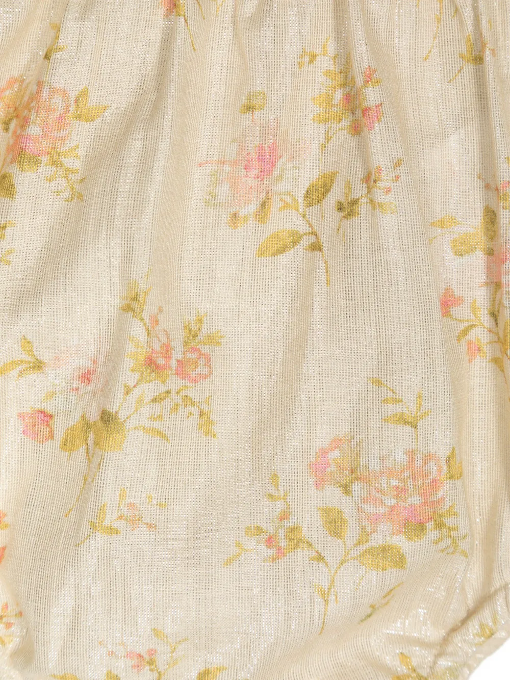 Bonton Floral-print Lurex Bloomers In Neutrals