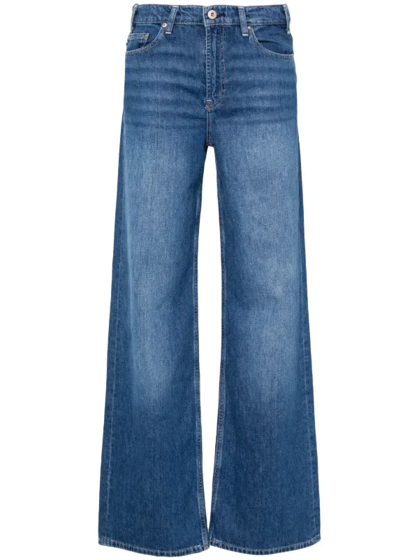 AG Jeans high-rise wide-leg Jeans Blue FARFETCH MY
