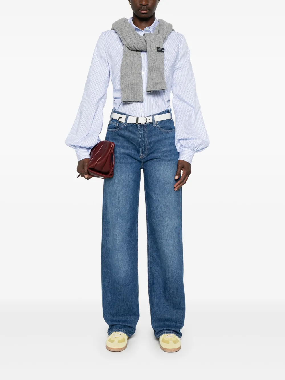 agjeans AG Jeans Jeans met wijde pijpen - Blauw