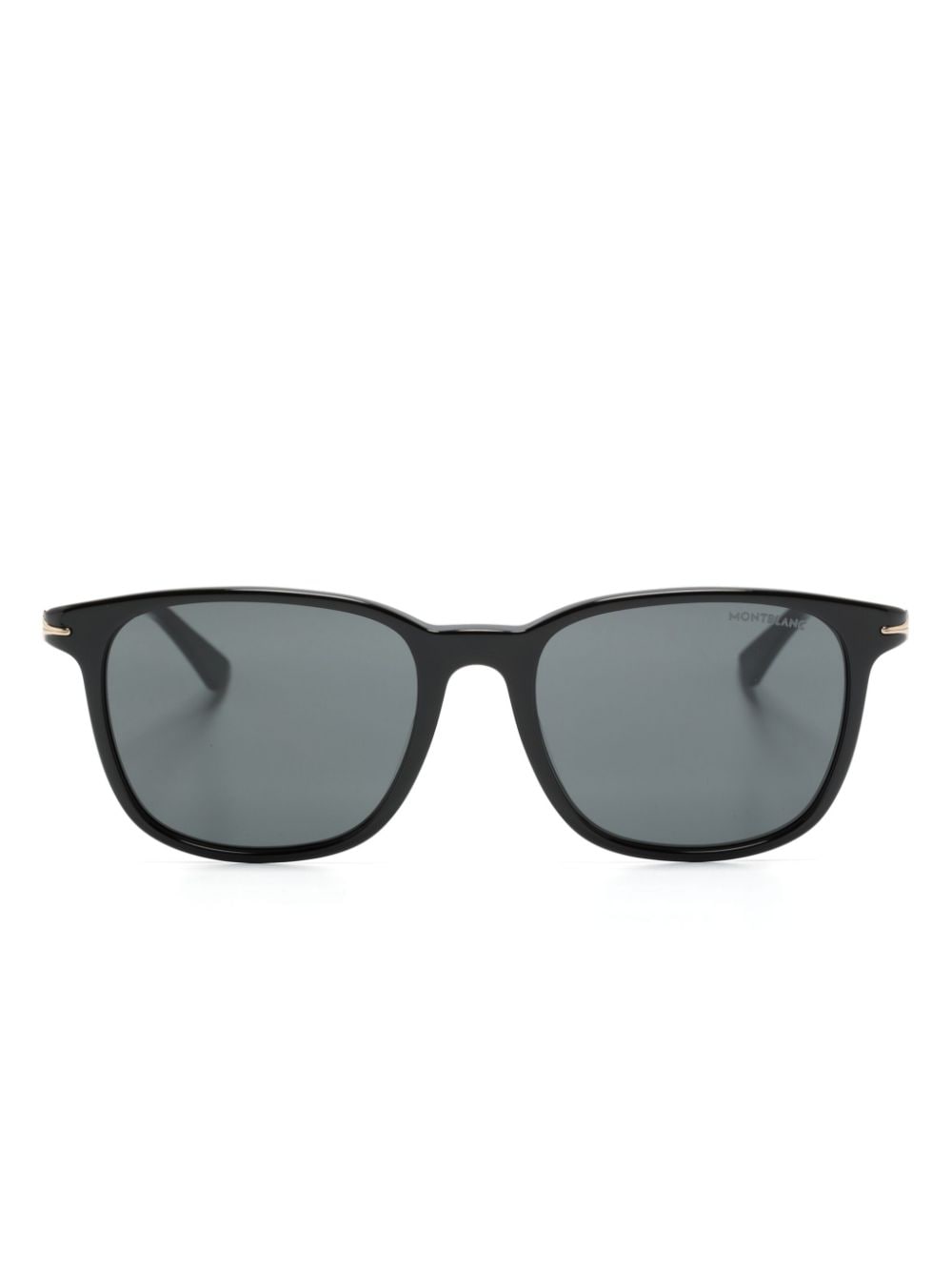 Montblanc Square-frame Sunglasses In Black