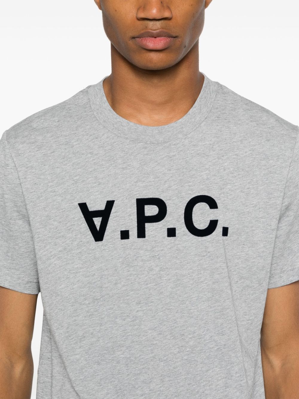 A.P.C. flocked-logo cotton T-shirt Women