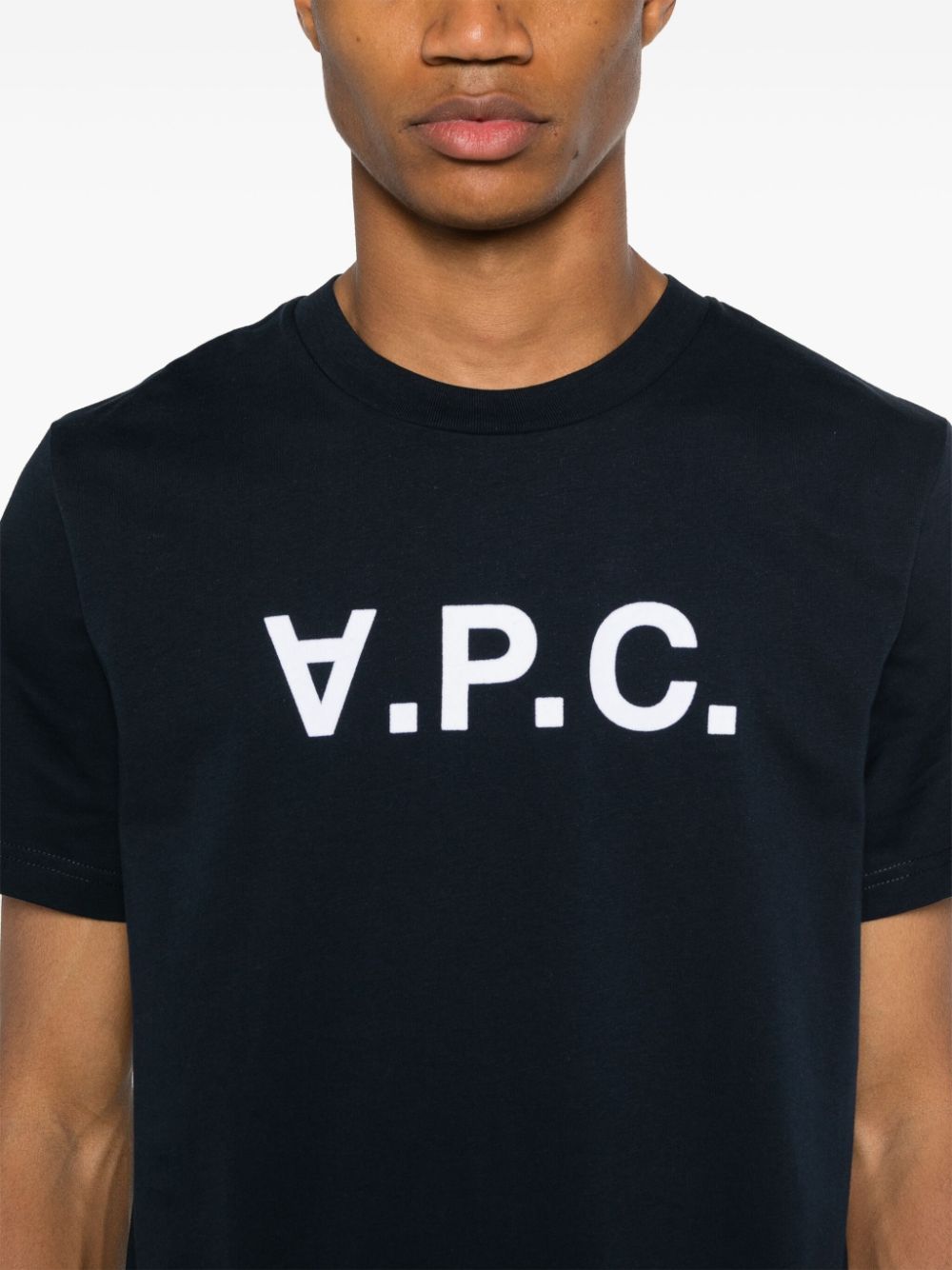 A.P.C. flocked-logo cotton T-shirt Women