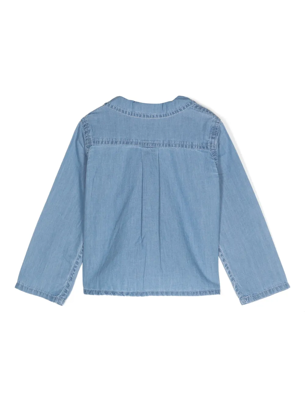 Bonton Shirt met geborduurd logo - Blauw
