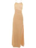 Oséree semi-sheer metallic-threading dress - Gold