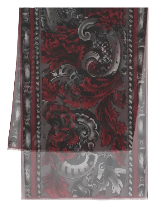 Foulard en soie à imprimé abstrait - Gianfranco Ferré Pre-Owned - Modalova