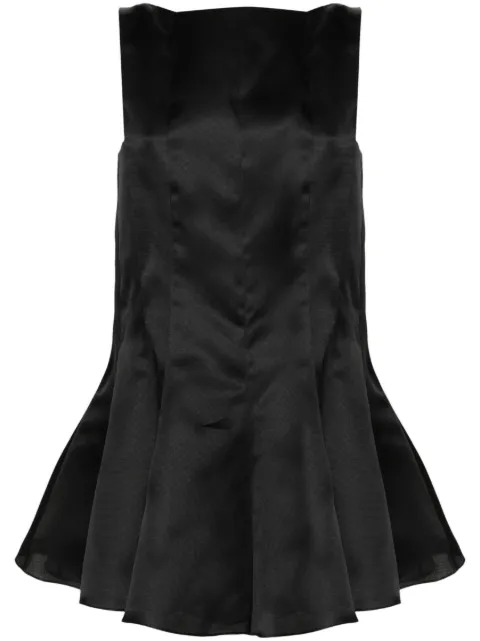 KHAITE vestido corto de seda The Mags