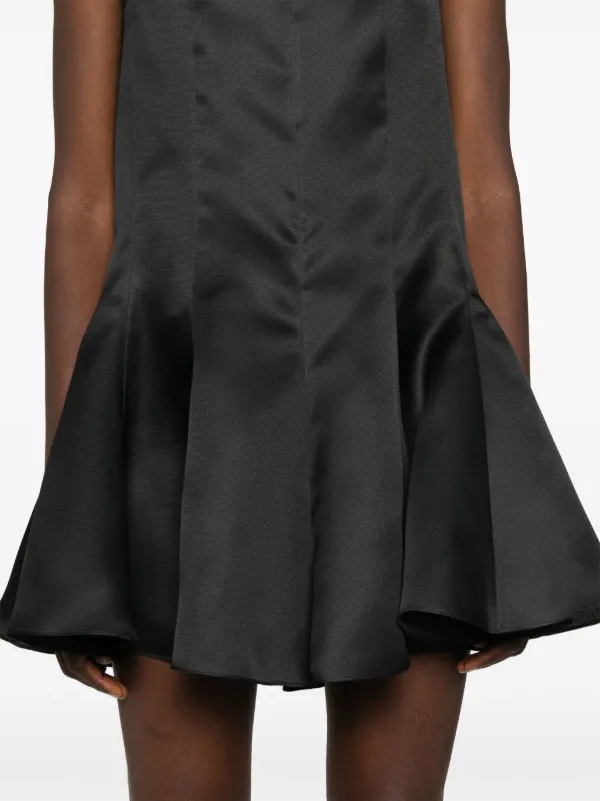 KHAITE The Mags Silk Short Dress | Black | FARFETCH