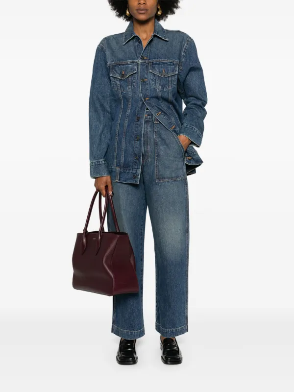 アウターその他 KHAITE 'Ross' jacket Blue KHAITE Ross oversized denim jacket | NET-A-PORTER