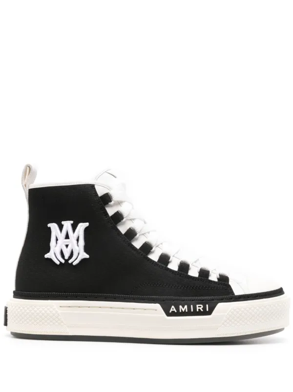 AMIRI Court ハイカット スニーカー | ブラック | FARFETCH JP