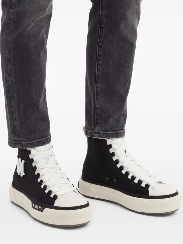 AMIRI Court high-stop Sneakers | Black | FARFETCH