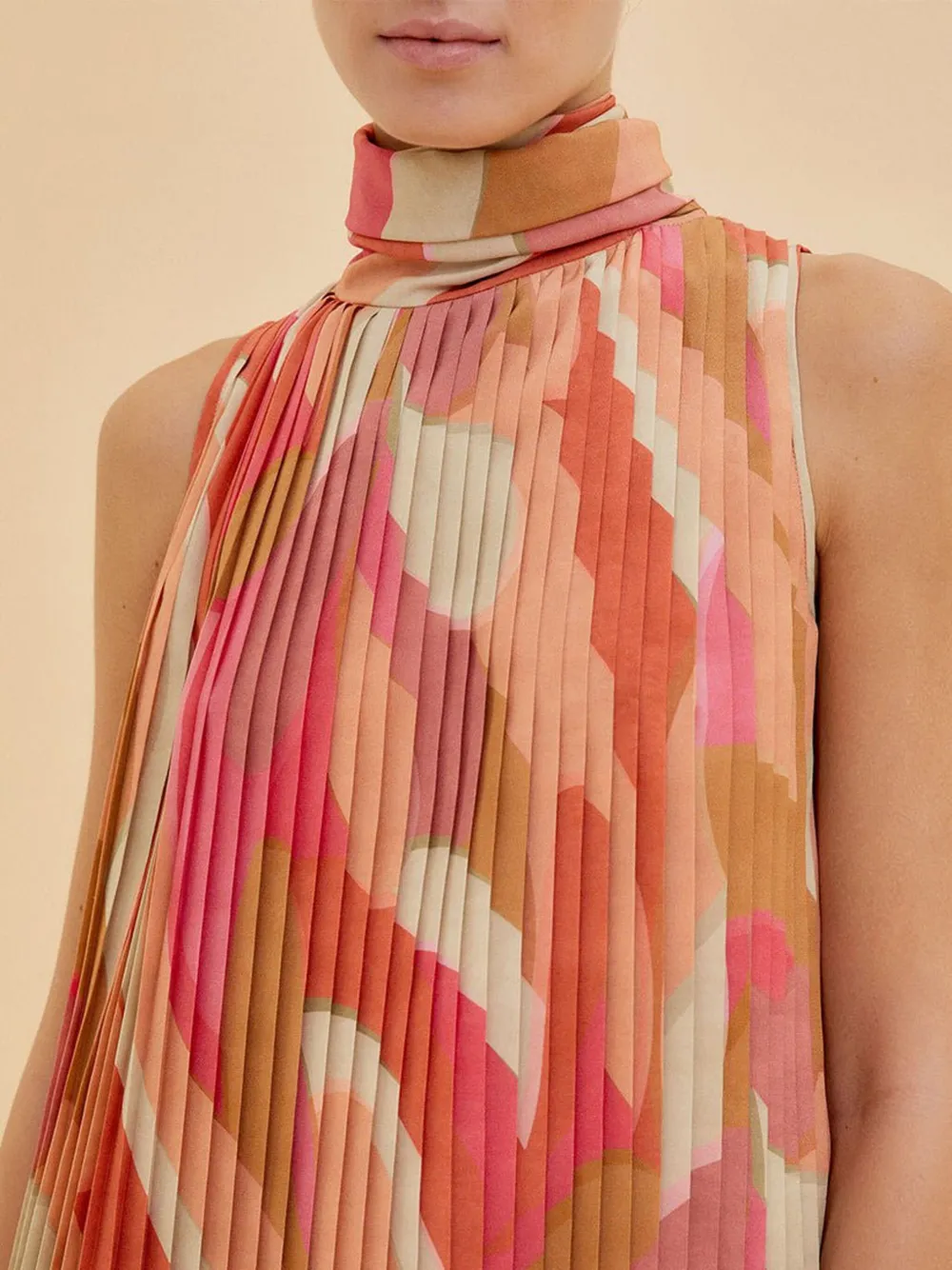 Raquel Diniz Nina geplooide mini-jurk Roze