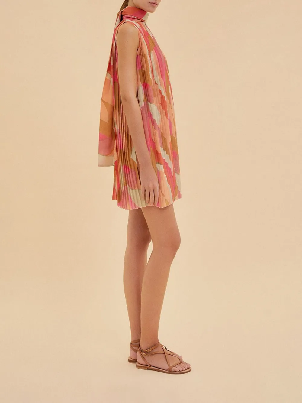 Raquel Diniz Nina geplooide mini-jurk - Roze