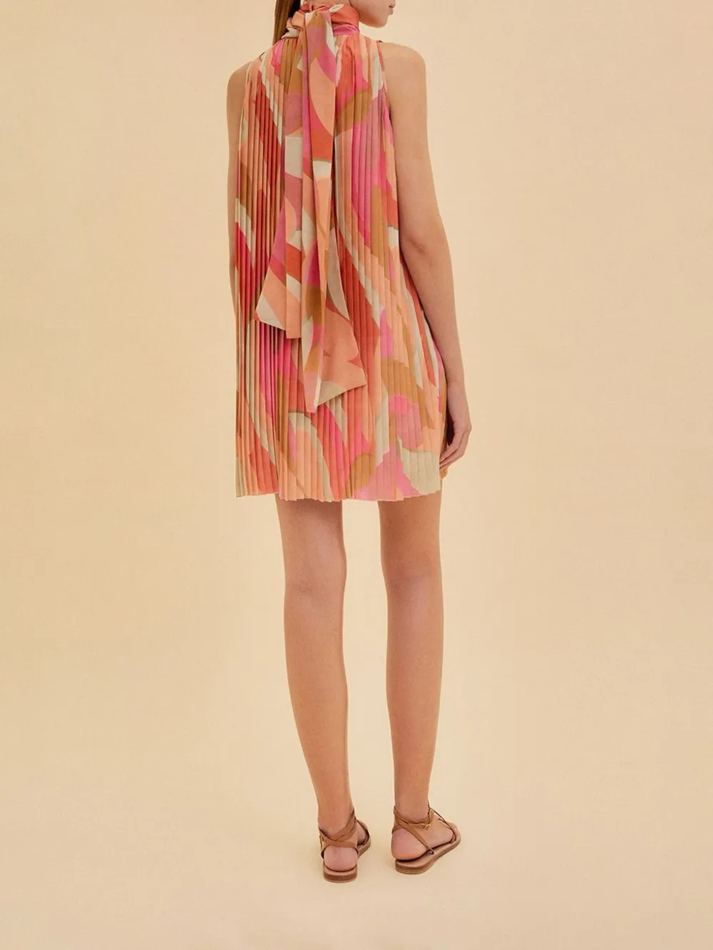 Raquel Diniz Nina geplooide mini-jurk Roze