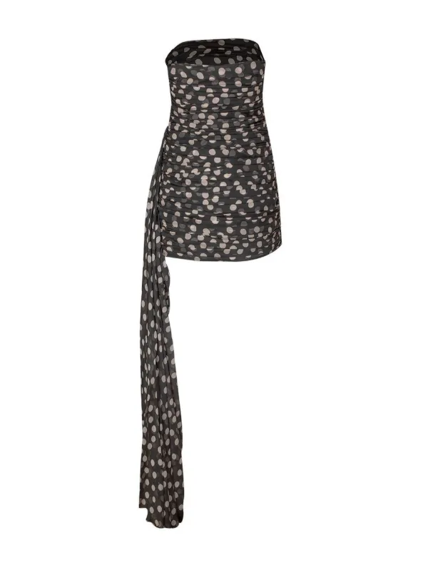 Raquel Diniz Ambra polka-dot Minidress | Black | FARFETCH