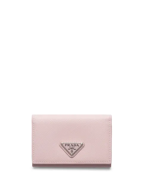 Prada tarjetero con logo triangular