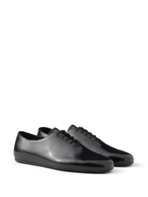 ローファー・オックスフォード PRADA Caramel leather lace-up shoes (1E206DFDX65055 F0GVP) PRADA Caramel Leather Lace-Up Shoes (PRADA/ローファー
