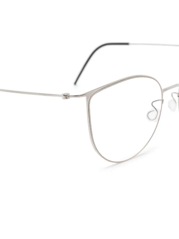 Lindberg ラウンド眼鏡フレーム | グレー | FARFETCH JP