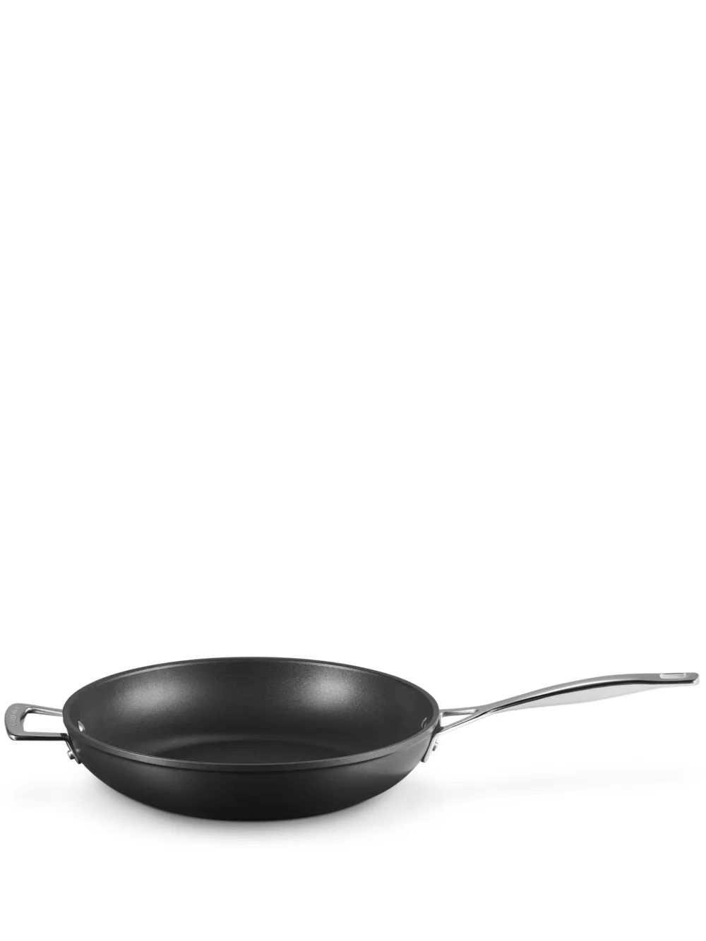 Le Creuset toughened non-stick deep frying pan (30cm) | Black | Image 1