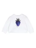 Burberry Kids strawberry-print cotton sweatshirt - White