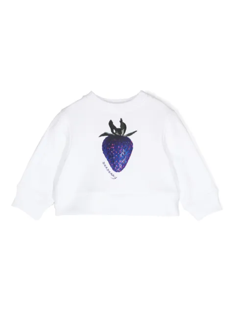 Burberry Kids strawberry-print cotton sweatshirt