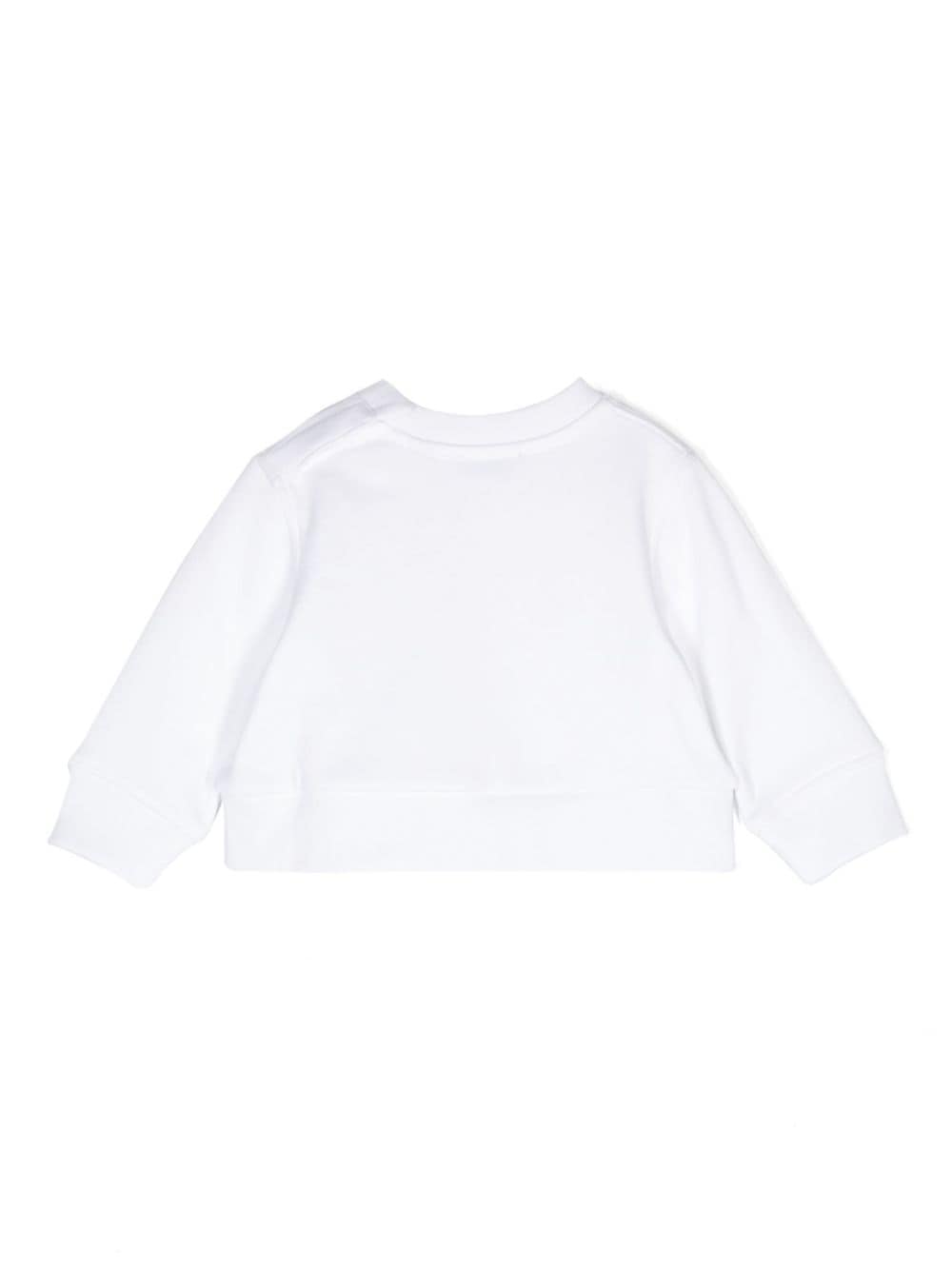 Burberry Kids Sweater met aardbeiprint - Wit