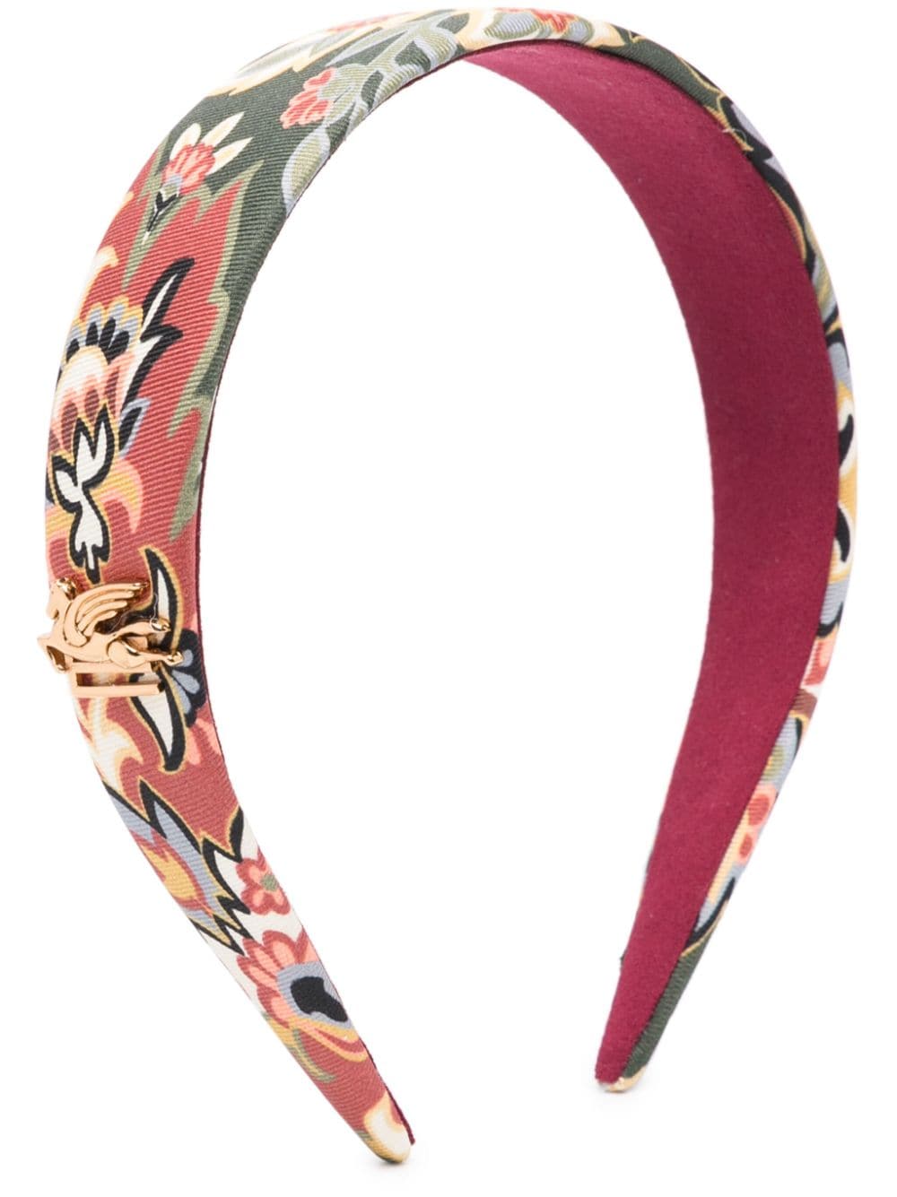 Etro Floral-print Hair Band In Green